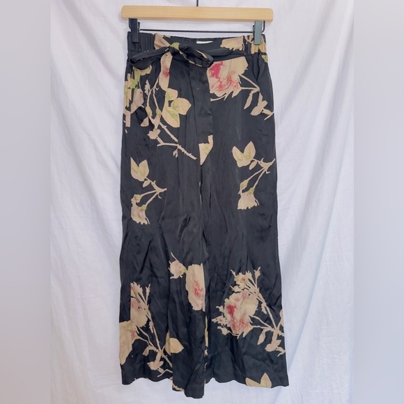 Wilfred by Artizia Floral Print Cropped Faun Pants size XS - Picture 1 of 6